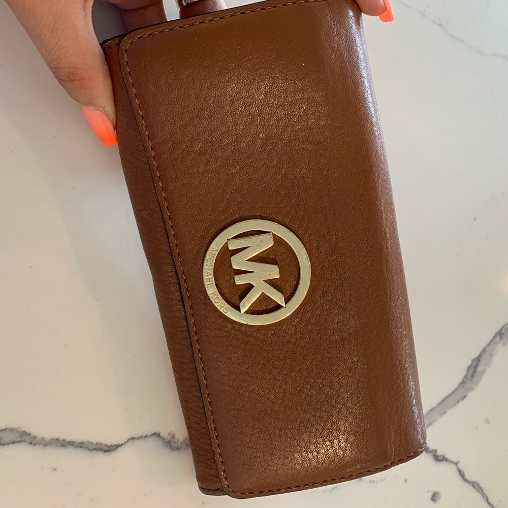 Michael Kors leather continental wallet